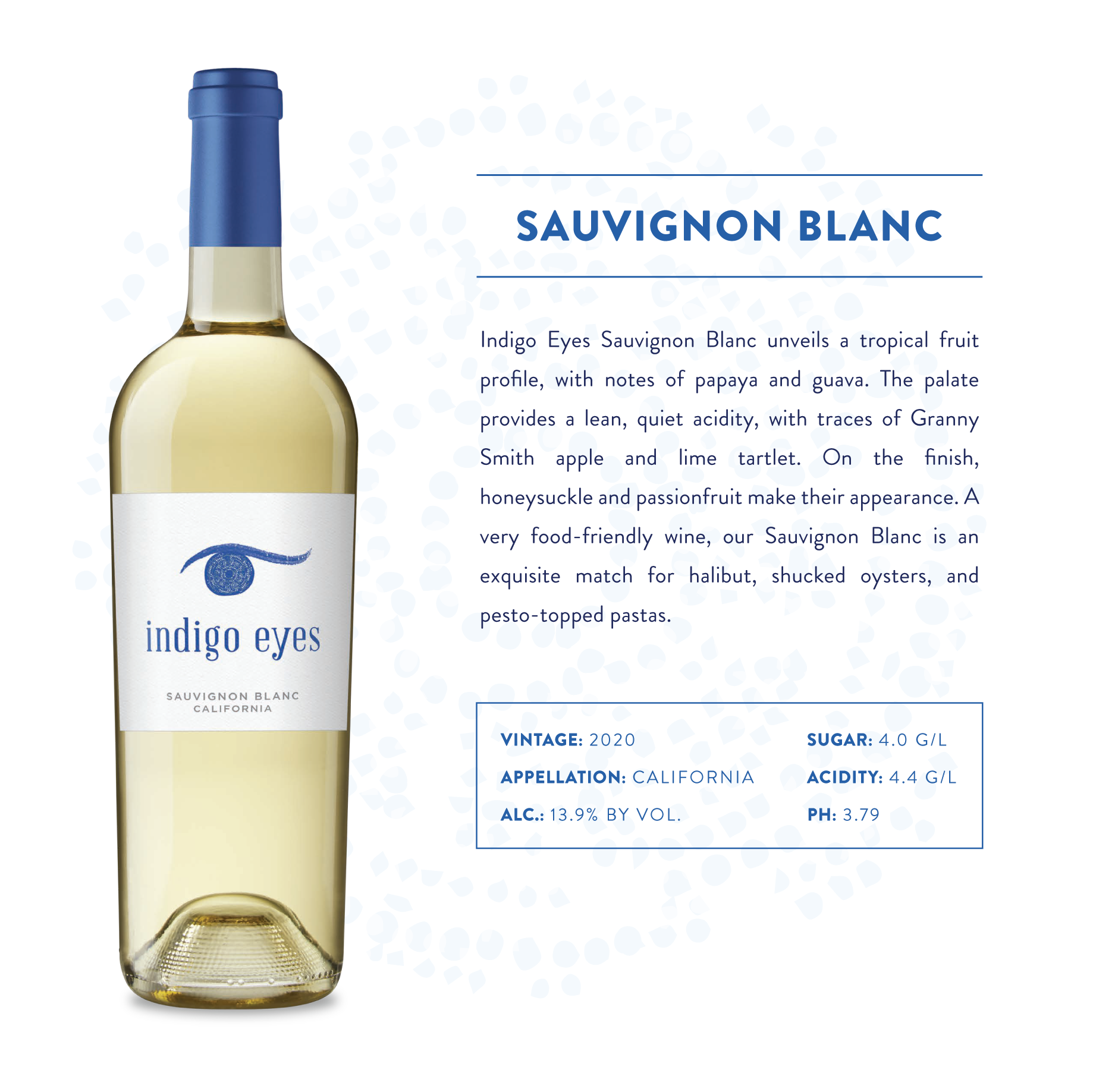 Indigo Eyes Sauvignon Blanc Product Page
